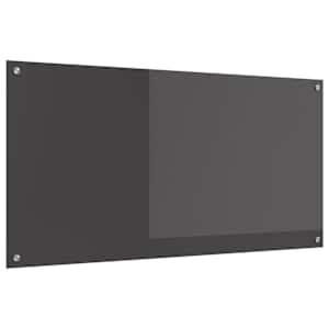 Kuhinjski panel Temno siva 120 x 60 cm kaljeno steklo