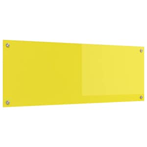 Zaščita za kuhinjo Rumena 110 x 40 cm kaljeno steklo