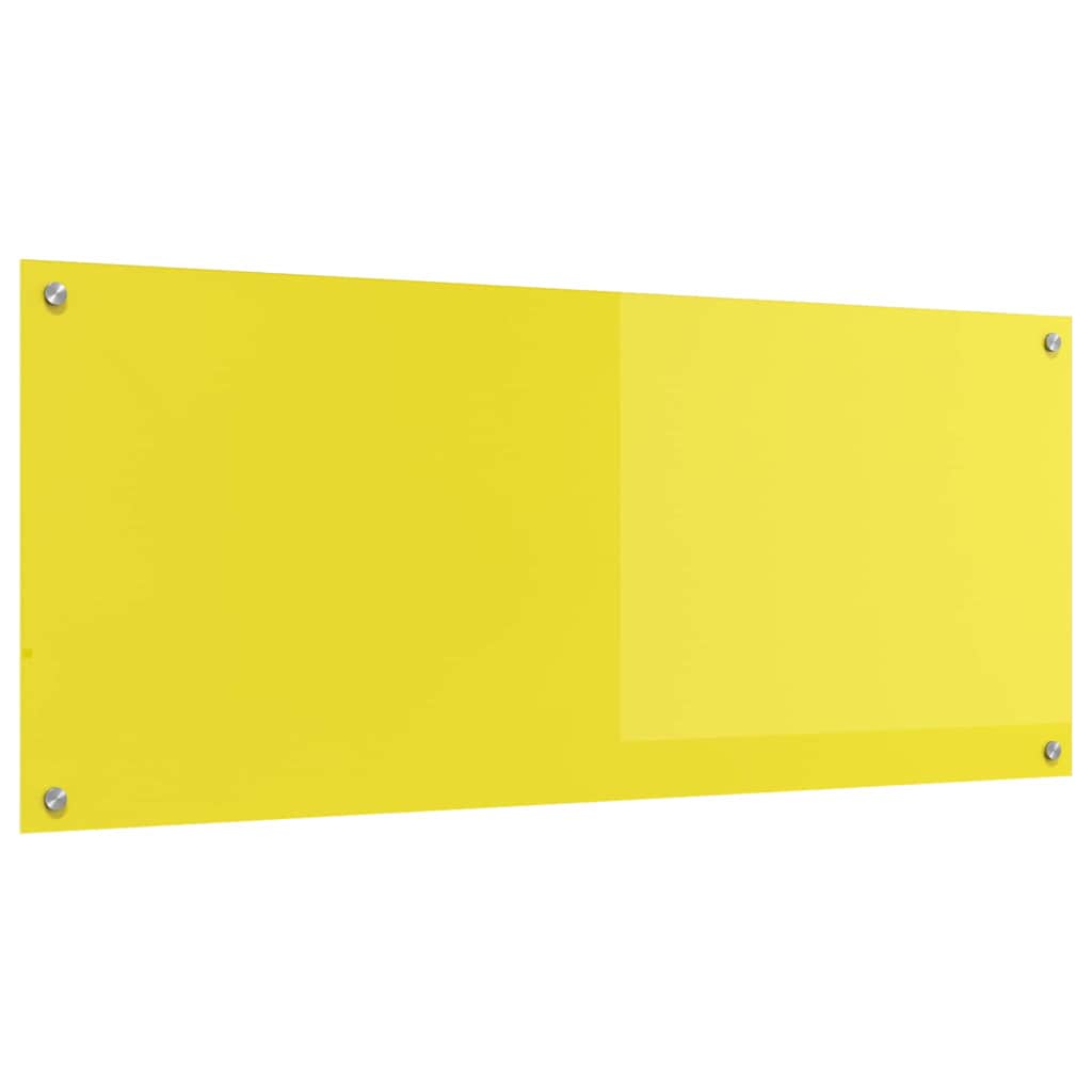 Thumbnail - vidaXL Küchenrückwand Gelb 120 x 50 x 0,6 cm Gehärtetes Glas