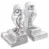 vidaXL Raamatutoed 2 tk H&otilde;bedane 12 x 9 x 19 cm Alumiinium