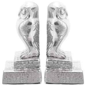 Zarážky na knihy 2 pcs Stříbrná 12 x 9 x 19 cm Hliník - obrázek 4