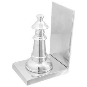 Zarážky na knihy 2 pcs Stříbrná 11 x 12 x 19,5 cm Hliník - obrázek 3