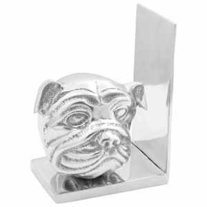 Knjižna opora 2 pcs srebrna 8 x 12 x 16,5 cm Aluminij