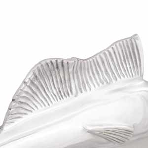 Socha Stříbrná 91 x 8 x 26 cm Hliník - obrázek 6