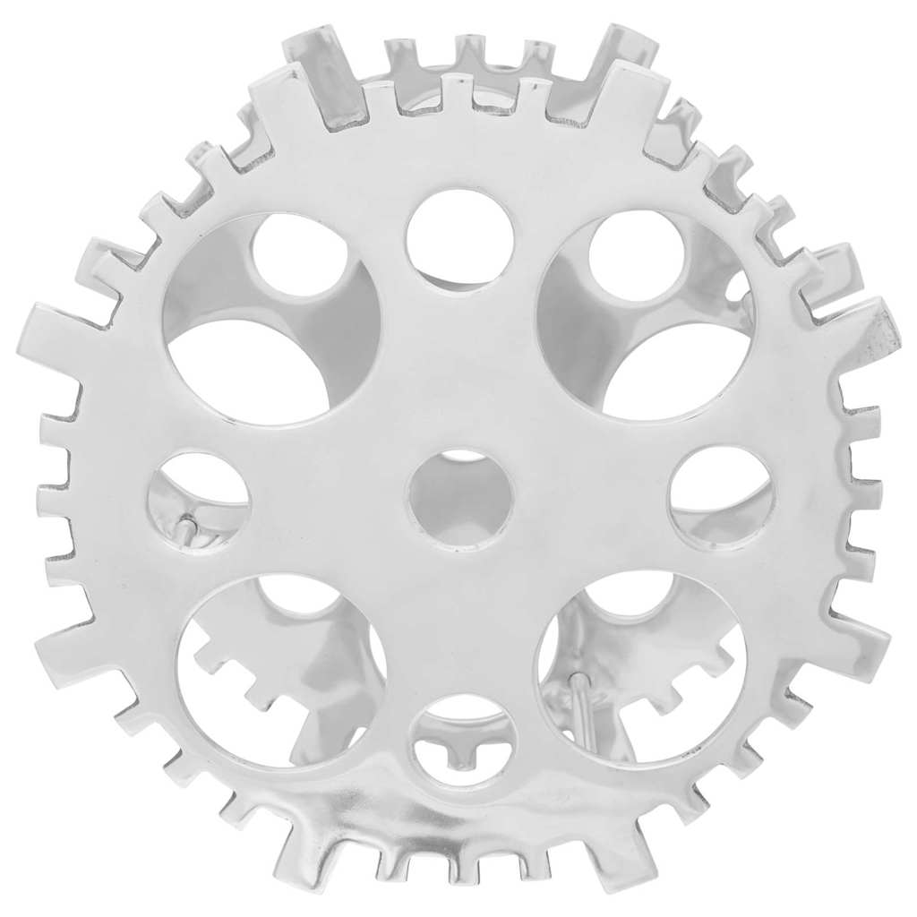 Hopeinen viinipukke 15.4×5.5×15.4 tuumaa Alumiini