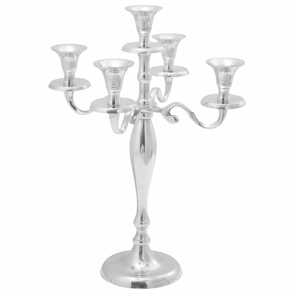 Bougeoir vidaXL Argent 29x29x40 cm Aluminium
