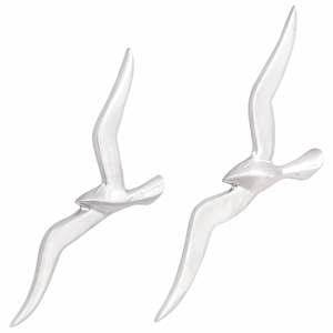 Racek 2 pcs Stříbrná Hliník - obrázek 3
