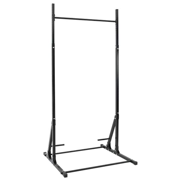 vidaXL T&otilde;mbepuu Jaam Must 100,5 x 102 x 234,5 cm Pulberv&auml;rvitud teras