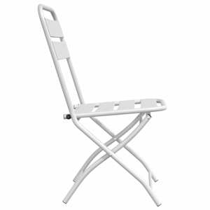 Skládací židle do zahrady 2 pcs Bílá 42 x 52 x 82 cm - obrázek 6