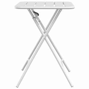Bistro stolek Bílá 55 x 55 x 72,5 cm Práškově lakovaná ocel - obrázek 5
