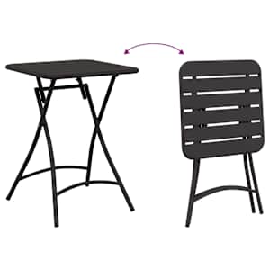 Bistro stolek Antracit 55 x 55 x 72,5 cm Práškově lakovaná ocel - obrázek 9