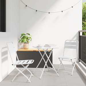 Bistro souprava 3 pcs Bílá Ocel - obrázek 1