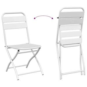 Bistro souprava 3 pcs Bílá Ocel - obrázek 9