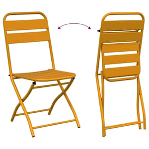 Bistro souprava 3 pcs Hořčicově žlutá Ocel - obrázek 9
