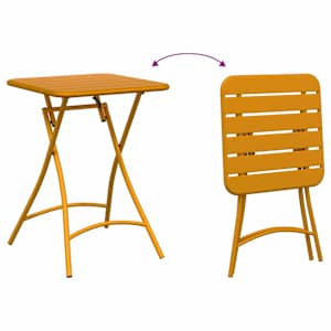 Bistro souprava 3 pcs Hořčicově žlutá Ocel - obrázek 10