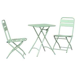 vidaXL Bistrokomplekt 3 tk Roheline Teras