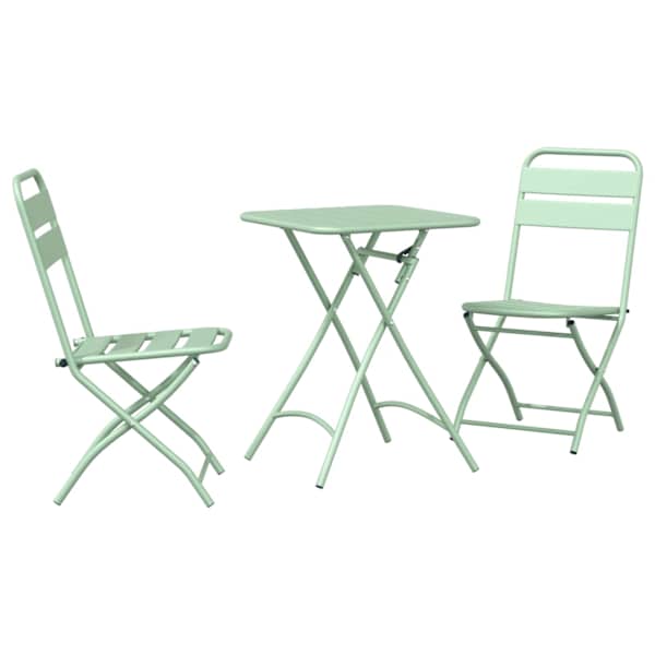 vidaXL Bistrokomplekt 3 tk Roheline Teras