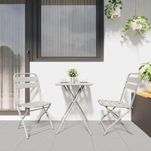 Bistro souprava 3 pcs Béžová Ocel - obrázek 4