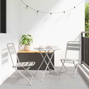 Bistro komplet 3 pcs Bež Jeklo