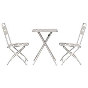 Bistro souprava 3 pcs Béžová Ocel - obrázek 7