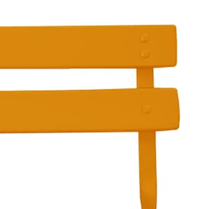 Skládací židle do zahrady 2 pcs Hořčicově žlutá 42 x 46 x 82 cm - obrázek 9