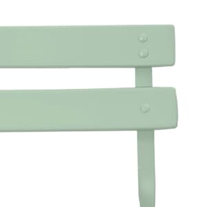 Skládací židle do zahrady 2 pcs Světlá máta 42 x 46 x 82 cm kov - obrázek 9