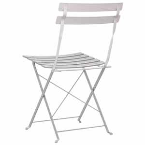 Skládací židle do zahrady 2 pcs Béžová 42 x 46 x 82 cm kov - obrázek 7
