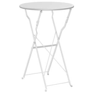 Bistro stolek Bílá Ø 50 x 71 cm Práškově lakovaná ocel - obrázek 6