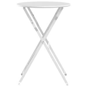 Bistro stolek Bílá Ø 50 x 71 cm Práškově lakovaná ocel - obrázek 5