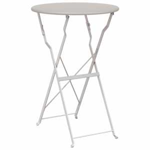 vidaXL Bistroolaud Beež &Oslash; 50 x 71 cm Pulberkattega teras