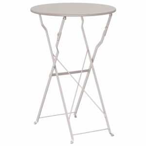 Bistro stolek Béžová Ø 50 x 71 cm Práškově lakovaná ocel - obrázek 6