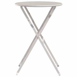 Bistro stolek Béžová Ø 50 x 71 cm Práškově lakovaná ocel - obrázek 5