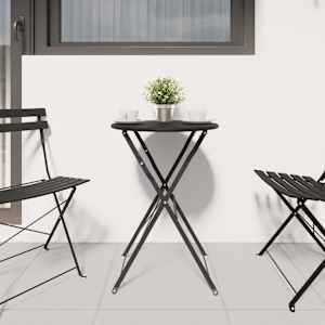 Bistro stolek Antracit Ø 50 x 71 cm Práškově lakovaná ocel - obrázek 3