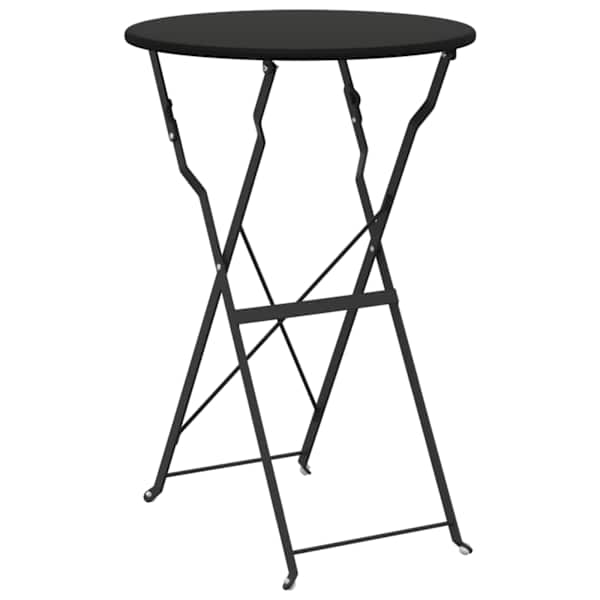 vidaXL Bistroolaud Antratsiit &Oslash; 50 x 71 cm Pulberkattega teras