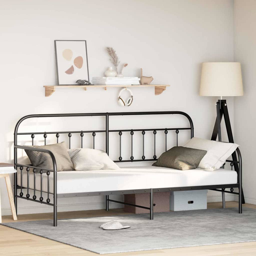 Daybed Ramm Black 107x203 cm Stål