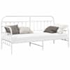 vidaXL Voodiraam Valge 75 x 190 cm Pulberv&auml;rvitud teras
