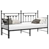 vidaXL Voodiraam Must 75 x 190 cm Teras