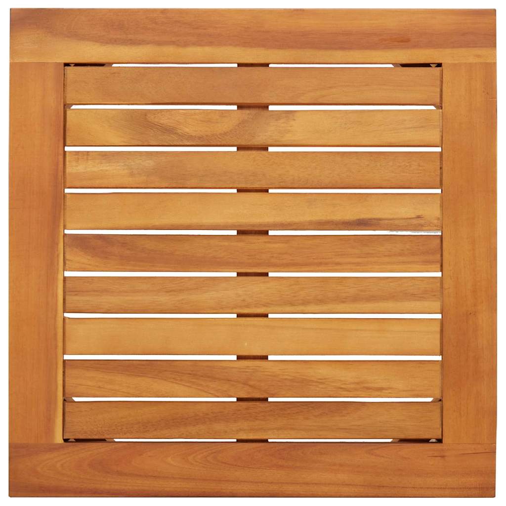 3 Часовен Градински Бистро Комплект с Възглавници от Масивна Акация - Image 8