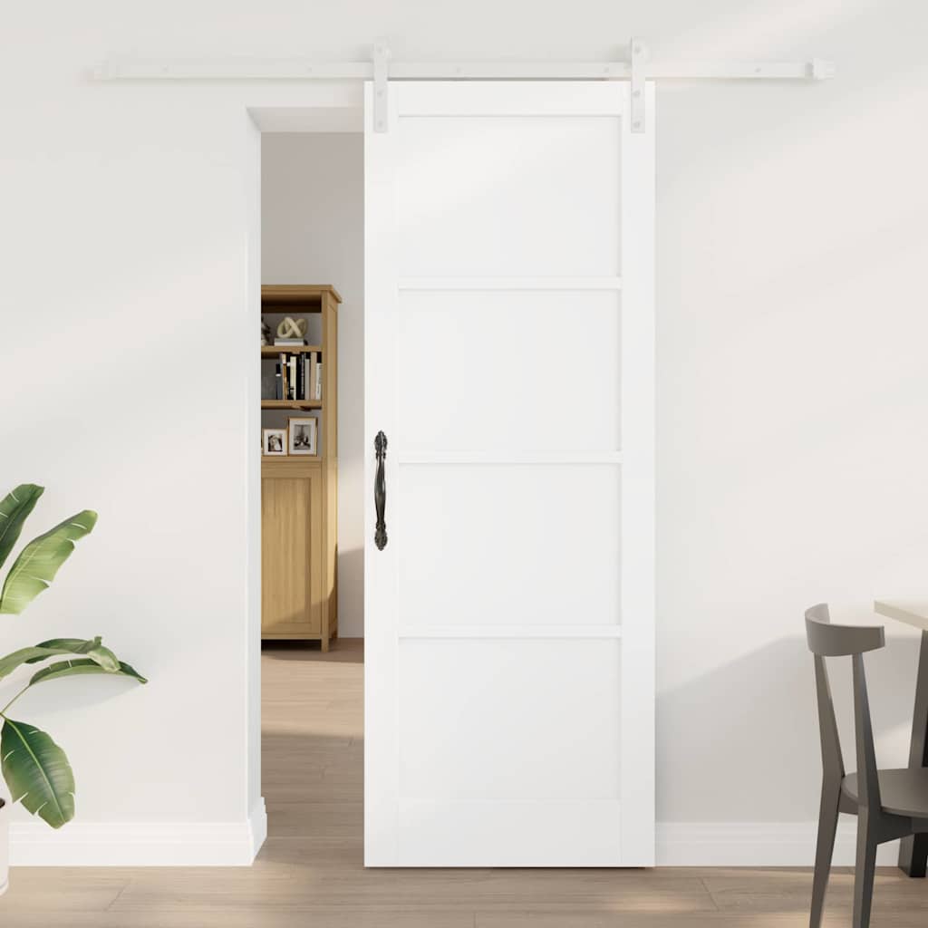 Valge Lükanduks koos Tarvikute Komplektiga 78x211 cm Tugev Männipuu