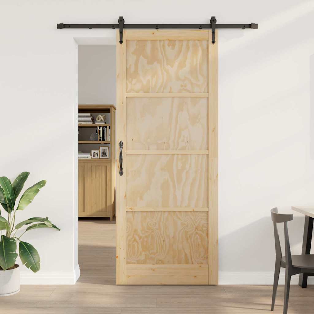 skyderdør med hardware sæt 93x232 cm Solid fyrretræ, vidaXL indvendig dør 'ORKDAL'93x232x4 cm Solid fyrretræ