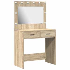 Kosmetický stůl Sonoma dub 78,5 x 41 x 135 cm kompozitní dřevo - obrázek 2
