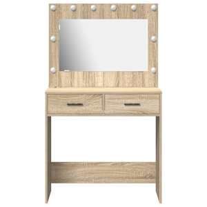 Kosmetický stůl Sonoma dub 78,5 x 41 x 135 cm kompozitní dřevo - obrázek 5