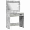vidaXL Riietumislaud Betoonhall 78,5 x 41 x 135 cm Tehispuit