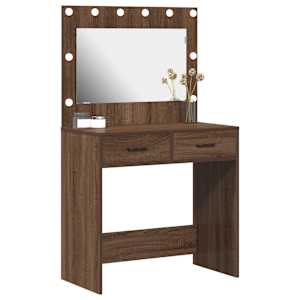 Kosmetický stůl Hnědý dub 78,5 x 41 x 135 cm kompozitní dřevo - obrázek 3