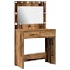 vidaXL Riietumislaud Vana puit 78,5 x 41 x 135 cm Tehispuit