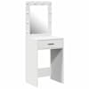 vidaXL Riietumislaud Valge 50 x 41 x 135 cm Tehispuit