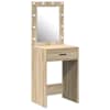 vidaXL Riietumislaud Sonoma tamm 50 x 41 x 135 cm Tehispuit