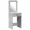 vidaXL Riietumislaud Betoonhall 50 x 41 x 135 cm Tehispuit