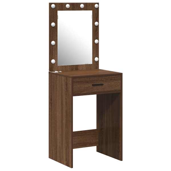 vidaXL Riietumislaud Pruun tamme 50 x 41 x 135 cm Tehispuit