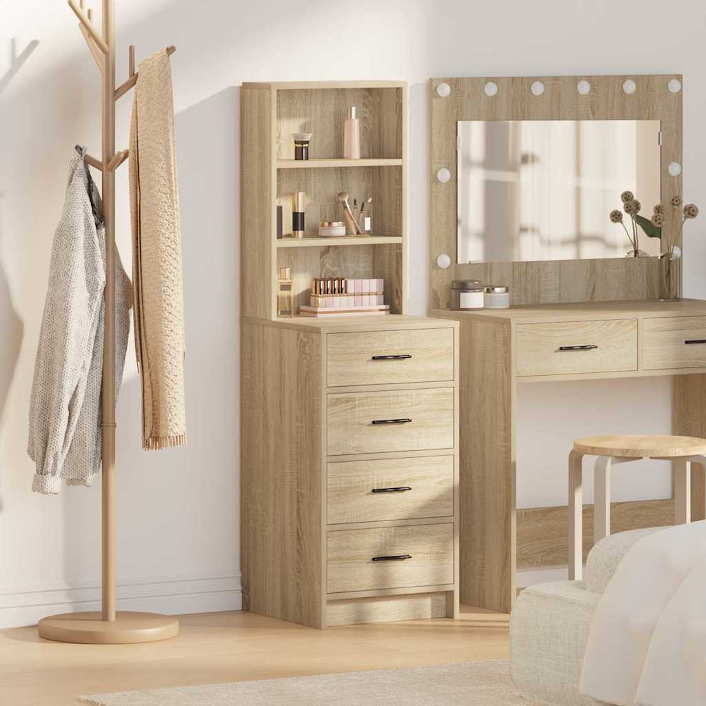 vidaXL Bufet cu sertar Stejar sonoma 40 x 41 x 135 cm Lemn compozit